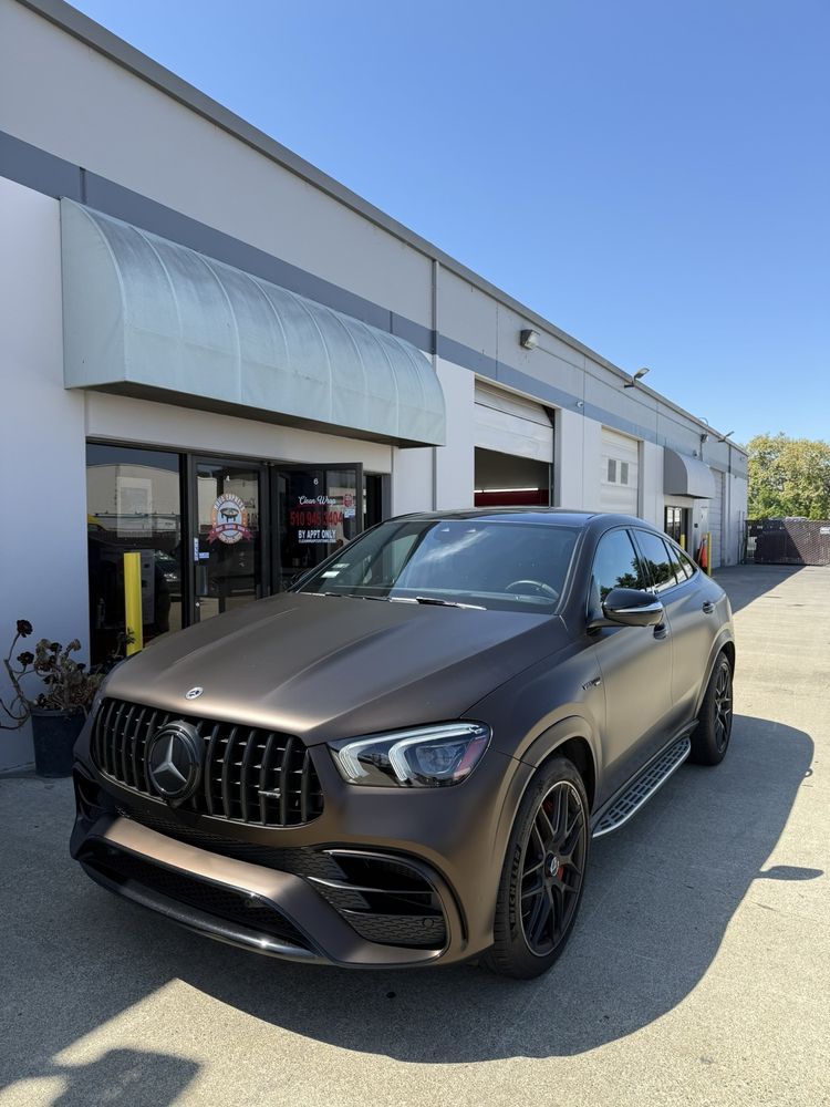 Anthony M. matte brown wrapped Mercedes GLE
